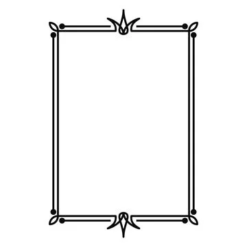 Vector image, decorative ornamental frame, original design Stock Illustration