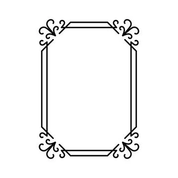 Vector image, decorative ornamental frame, original design Stock Illustration