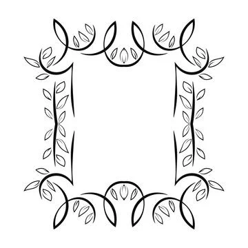 Vector image, decorative ornamental frame, original design Stock Illustration