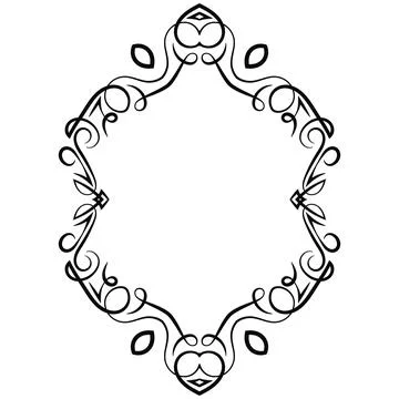 Vector image, decorative ornamental frame, original design イラスト素材