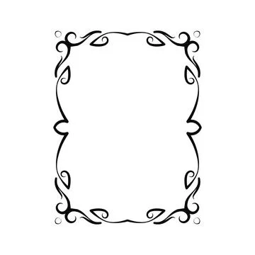 Vector image, decorative ornamental frame, original design Stock Illustration
