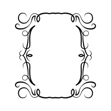 Vector image, decorative ornamental frame, original design 스톡 일러스트