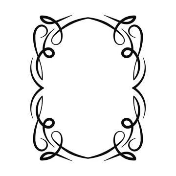 Vector image, decorative ornamental frame, original design Stock Illustration