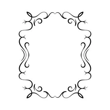 Vector image, decorative ornamental frame, original design Stock Illustration