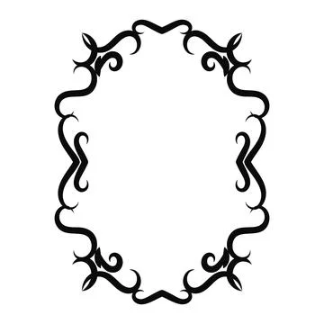 Vector image, decorative ornamental frame, original design Stockillustratie