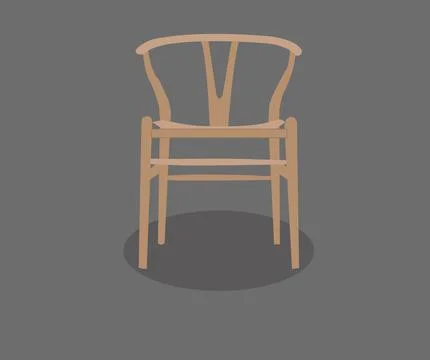 Vector image of dining chair Stock Illustration