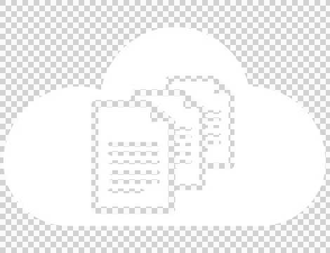 Vector image of document with cloud 스톡 일러스트