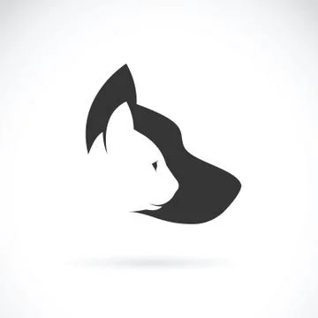 Vector image of dog and cat on white background Stock Illustration