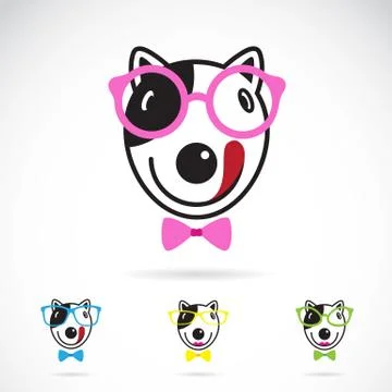 Vector image of a dog glasses on white background. Stock Illustration