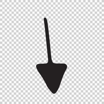 Vector image of downward arrow sign Stock Photos