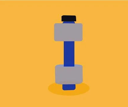 Vector image of dumbbell shape bottle Stock Illustration