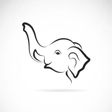 Vector image of an elephant Stock Illustration