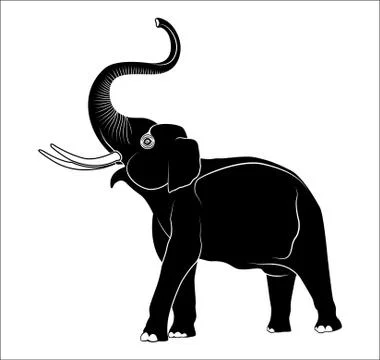 Vector image of an elephant Stock Illustration