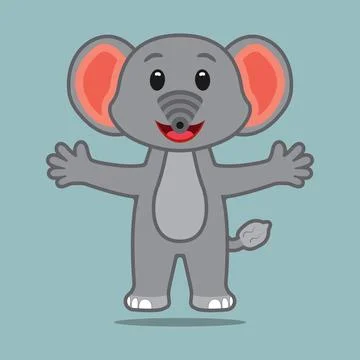 Vector image of an elephant イラスト素材