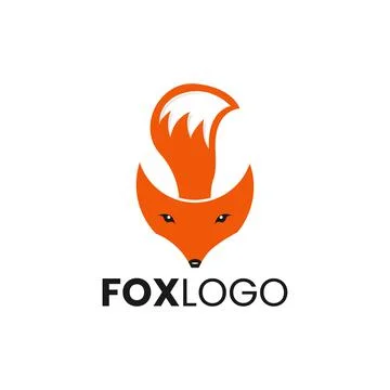 Vector image of a fox design on a white background, Vector illustration. Anim Stock Illustration