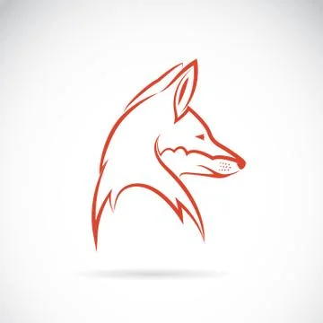 Vector image of an fox head Stock Illustration