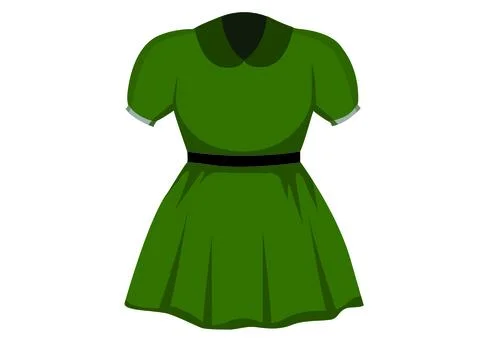 Vector image of frock Stock Illustration