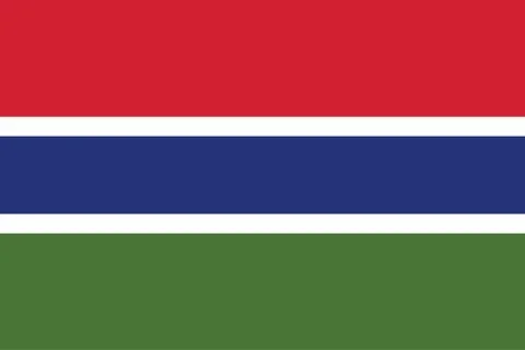Vector Image of Gambia Flag Stock Illustration