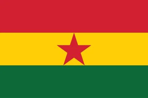 Vector Image of Ghana Flag Stock Illustration