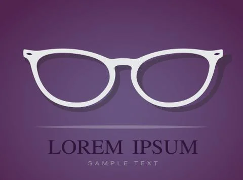 Vector image of glasses Stock Illustration