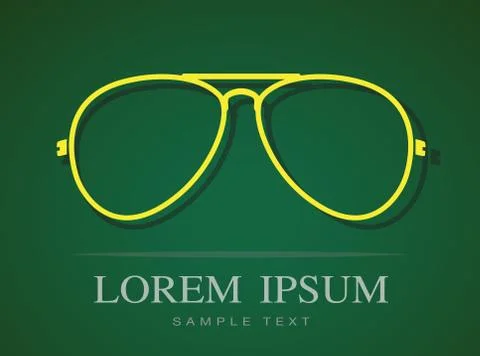 Vector image of glasses Stock Illustration