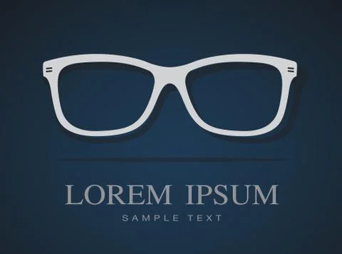Vector image of glasses Stock Illustration