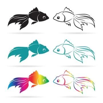 Vector image of an goldfish Stock Illustration