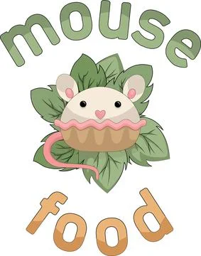 Vector image of Goodies in the form of a mouse Illustrazione stock