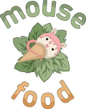 Vector image of Goodies in the form of a mouse Stock Illustration