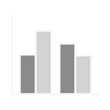 Vector image of gray bar graph Stock Photos