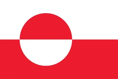 Vector Image of Greenland Flag Stock Illustration