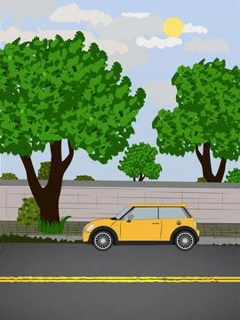 Vector Image Of Hatchback Car Stock Illustration