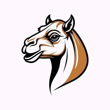Vector image of a head of a camel Stock-Illustration