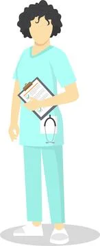Vector image of head nurse. Stock Illustration