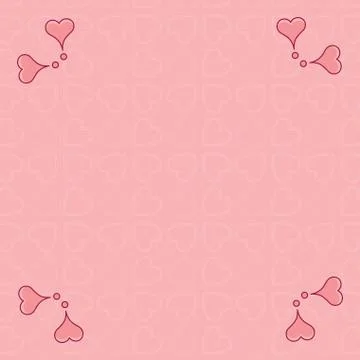 Vector image of heart shape patterns Stock Illustration