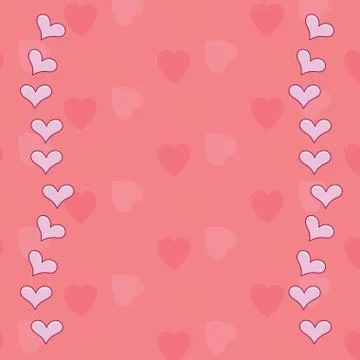 Vector image of heart shape patterns Stock Illustration