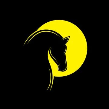 Vector image of an horse head. - Vector illustration Stock Illustration
