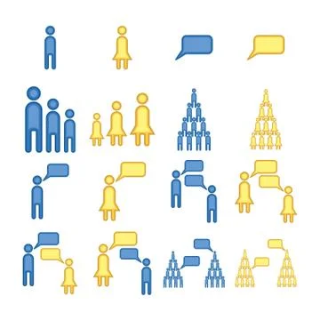 Vector image of human communication イラスト素材