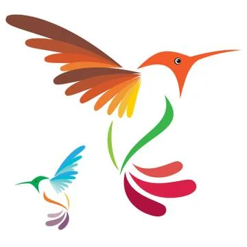Vector image of an hummingbird Stock Illustration
