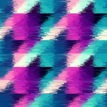 Vector image with imitation of grunge datamoshing texture. Stock Illustration