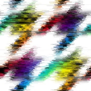 Vector image with imitation of grunge datamoshing texture. Stock Illustration
