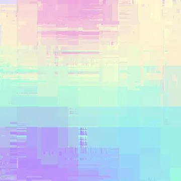 Vector image with imitation of grunge datamoshing texture. Stock Illustration