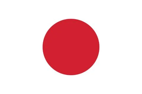 Vector Image of Japan Flag Stock Illustration