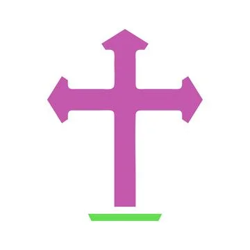 Vector image of the Jerusalem Cross symbol Illustrazione stock