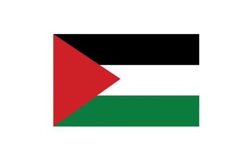 Vector Image of Jordan Flag. National Flag of Jordan. Illustrazione stock
