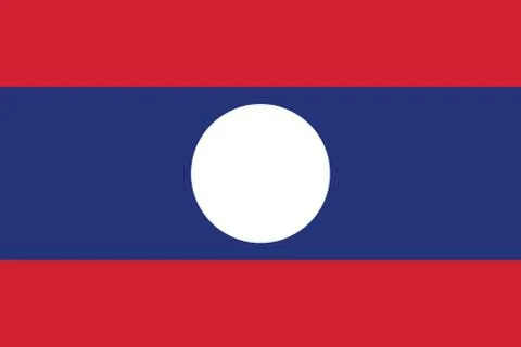 Vector Image of Laos Flag Stock Illustration