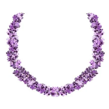Vector image of a lavender wreath in bright colors 스톡 일러스트