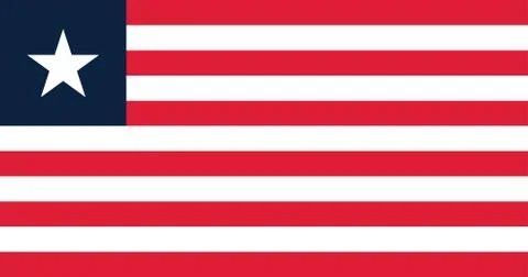 Vector Image of Liberia Flag Stock Illustration