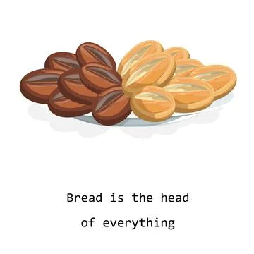 Vector image of a loaf of bread isolated on white background. Cartoon style. Stockillustratie