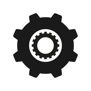 Vector image machine gears and transmission parts Stock Illustration